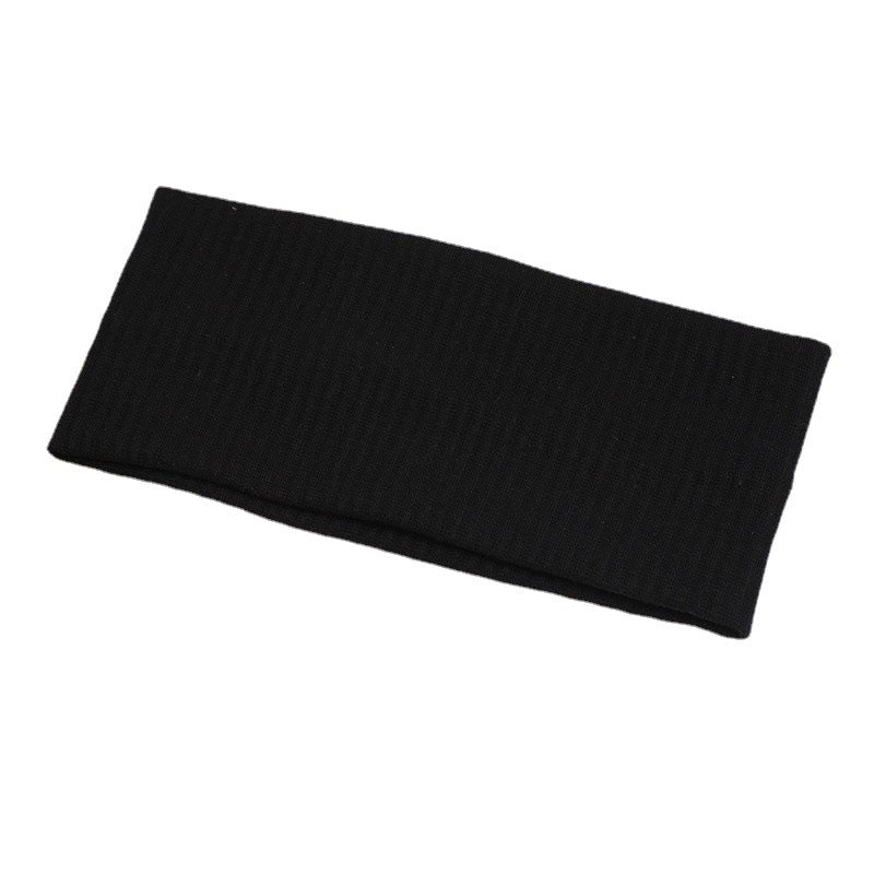 Wholesale Wide Cross Knot Solid Knit Headband